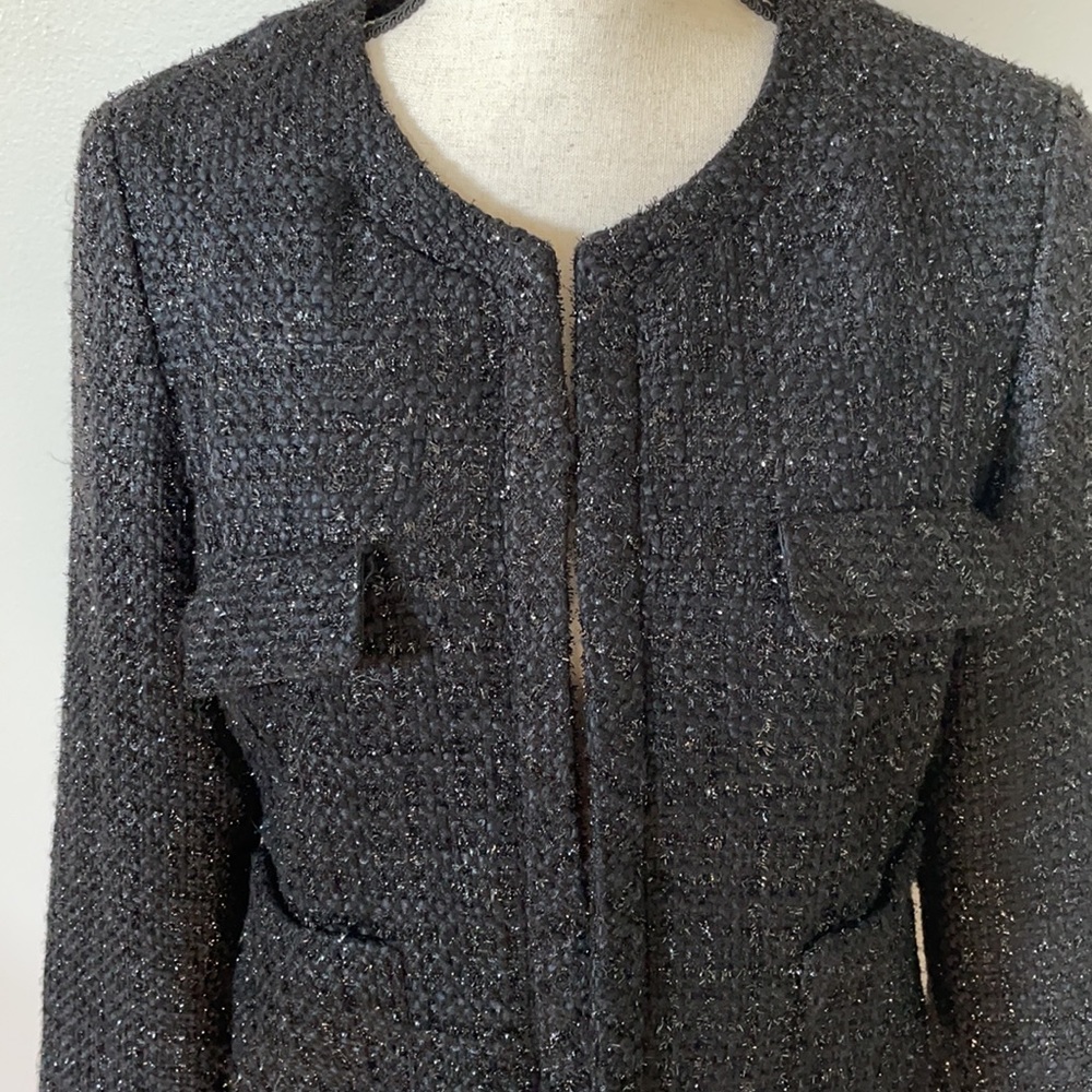 Cynthia Rowley tweed blazer jacket coat - Picture 2 of 10